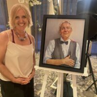 Portrait commission - the late Roland Michaud Furness General Hospital